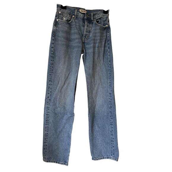 Madewell Denim - Madewell Low Strung Straight Button Fly Denim Jeans 23